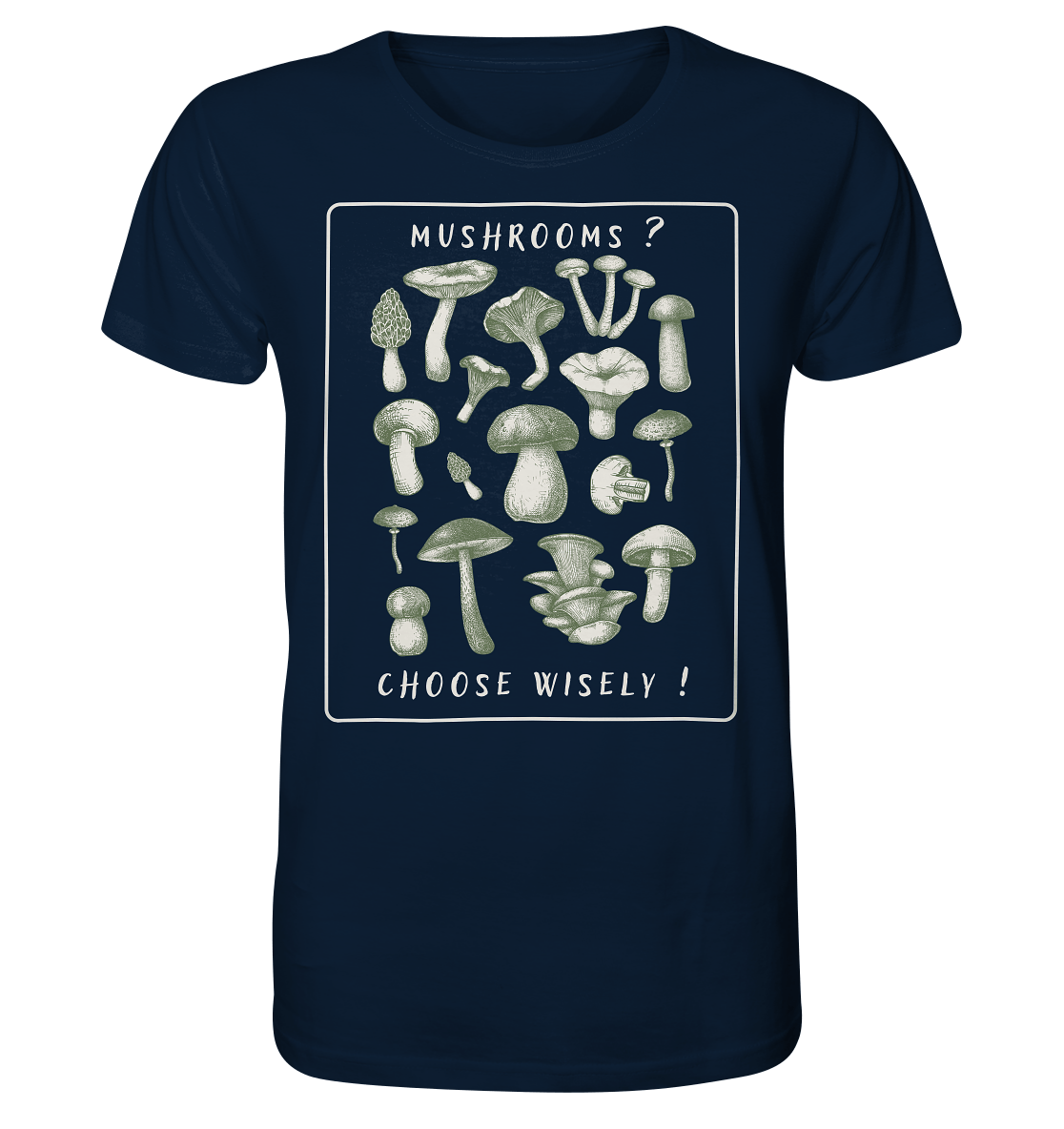 Mushrooms ? Choose Wisely! - Organic Shirt