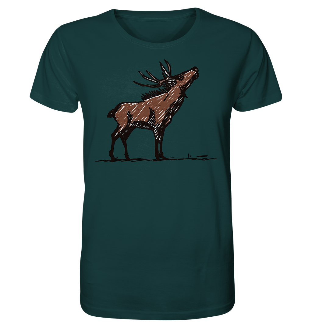 Charming Deer Pencil Design - Organic Shirt