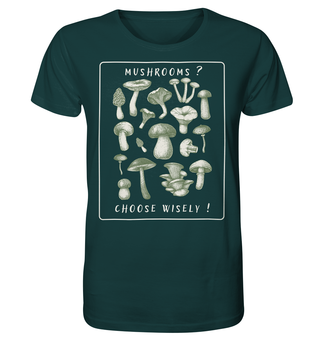 Mushrooms ? Choose Wisely! - Organic Shirt