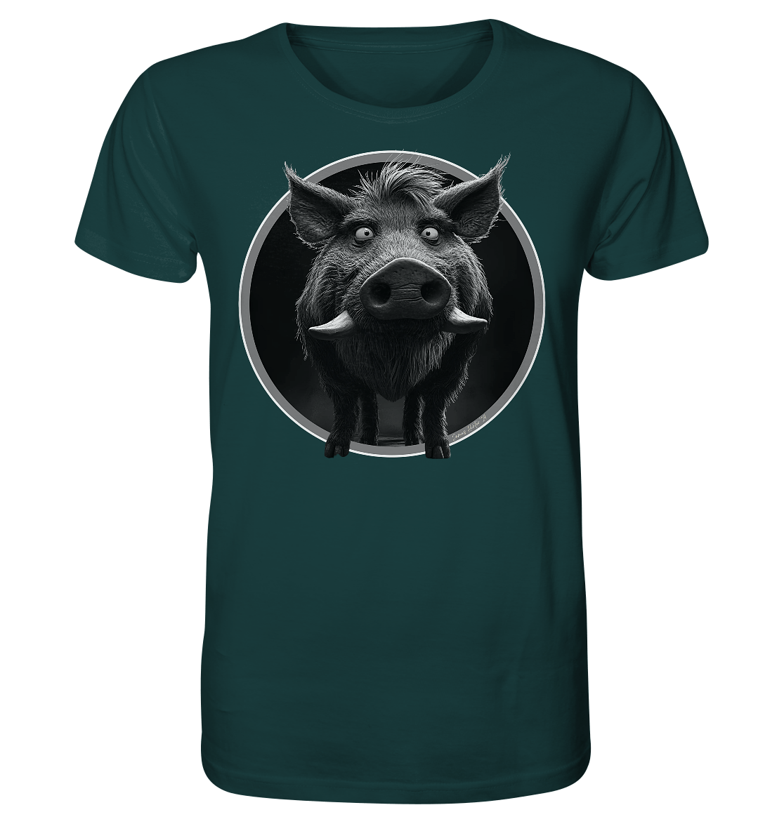 Caricature de sanglier - T-shirt bio