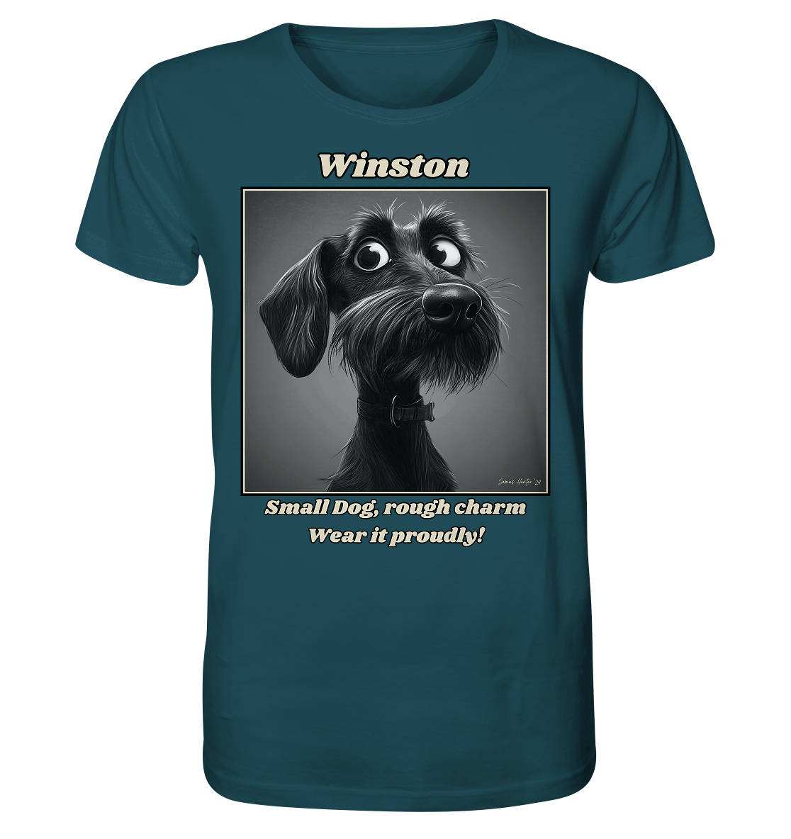 Winston the Rauhaardackel T-Shirt - Organic Shirt