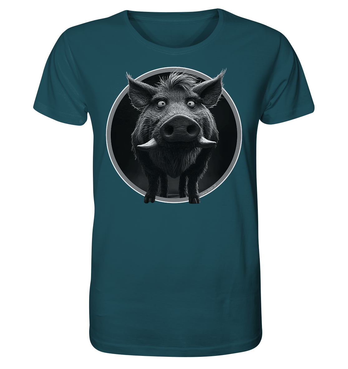Caricature de sanglier - T-shirt bio
