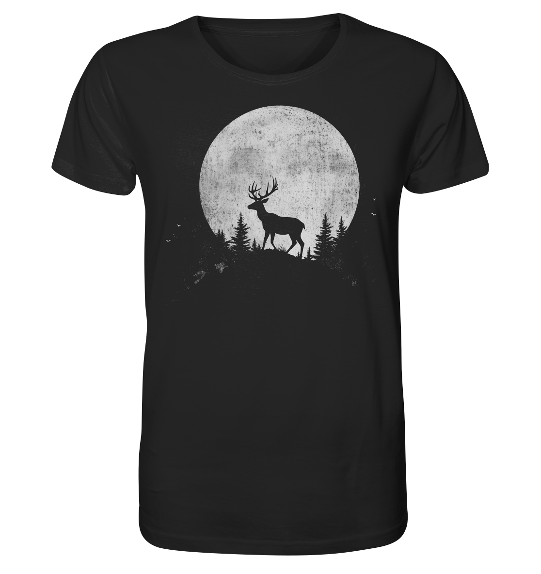 Majestic Deer Full Moon - Organic Shirt
