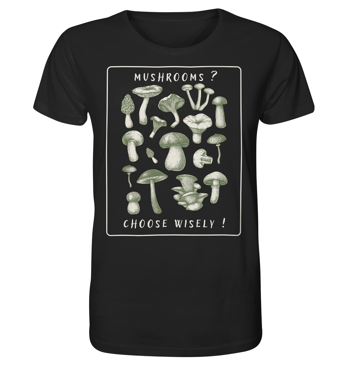 Mushrooms ? Choose Wisely! - Organic Shirt