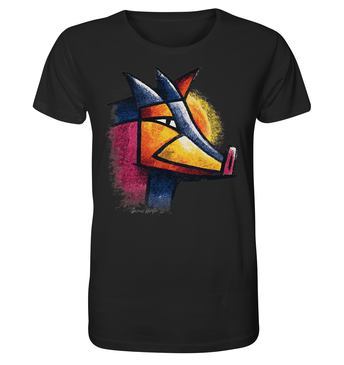 Artistic Wild Boar T-Shirt – Niki de Saint Phalle-Inspired Pop Art Animal Design - Organic Shirt