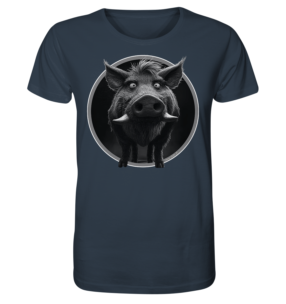 Caricature de sanglier - T-shirt bio