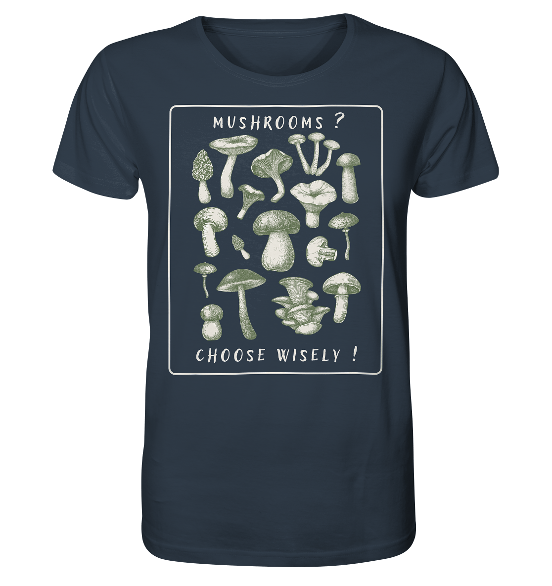 Mushrooms ? Choose Wisely! - Organic Shirt