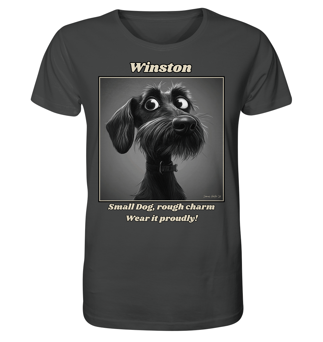 Winston the Rauhaardackel T-Shirt - Organic Shirt