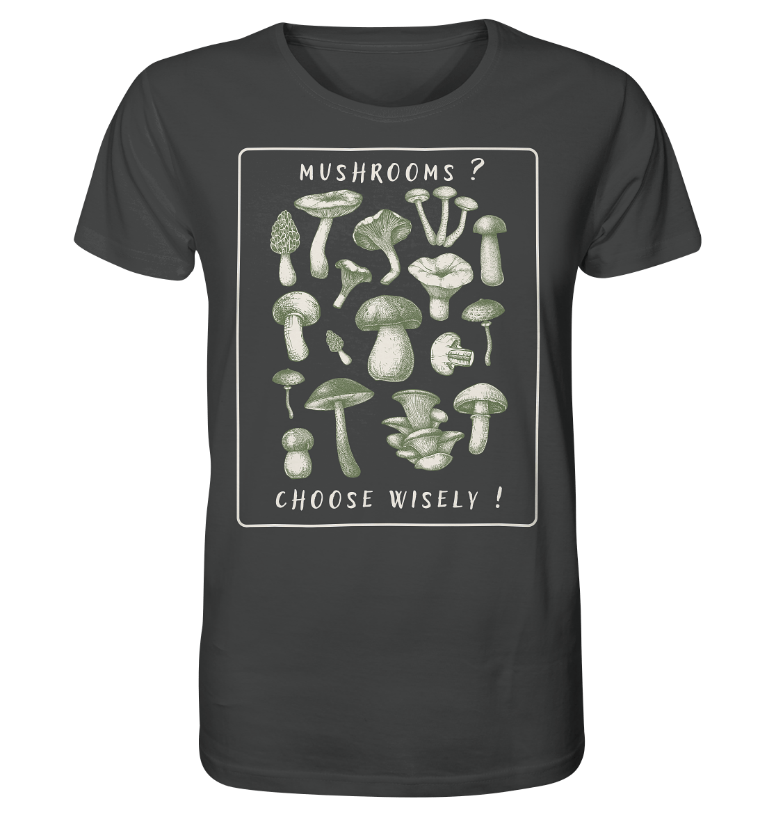Mushrooms ? Choose Wisely! - Organic Shirt