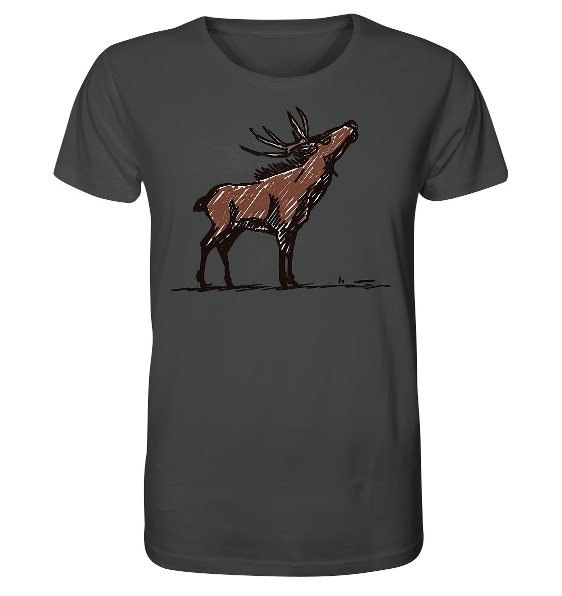 Charming Deer Pencil Design - Organic Shirt