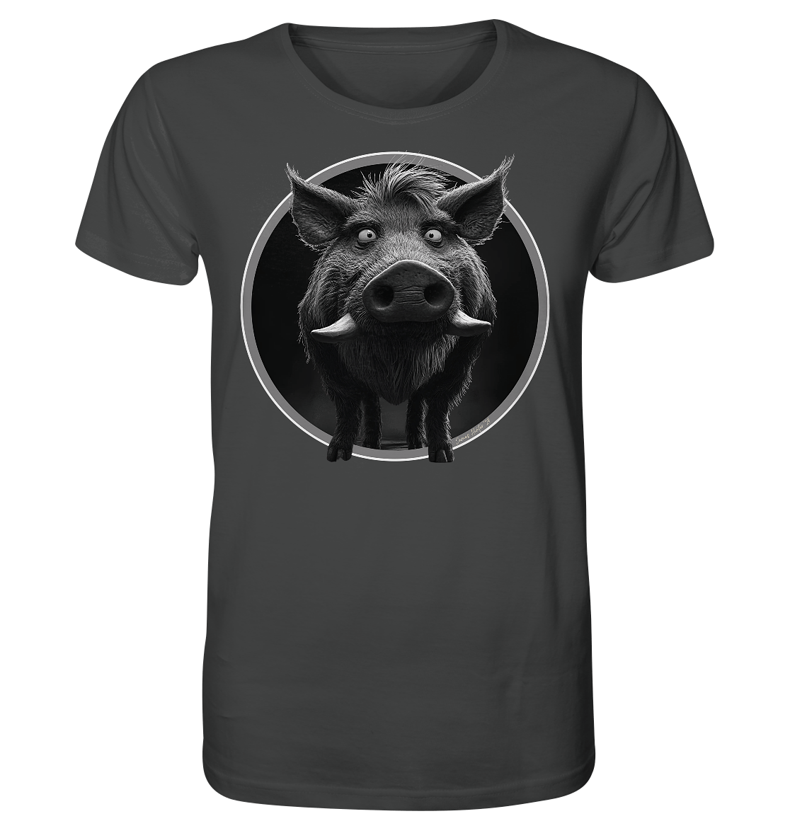 Caricature de sanglier - T-shirt bio
