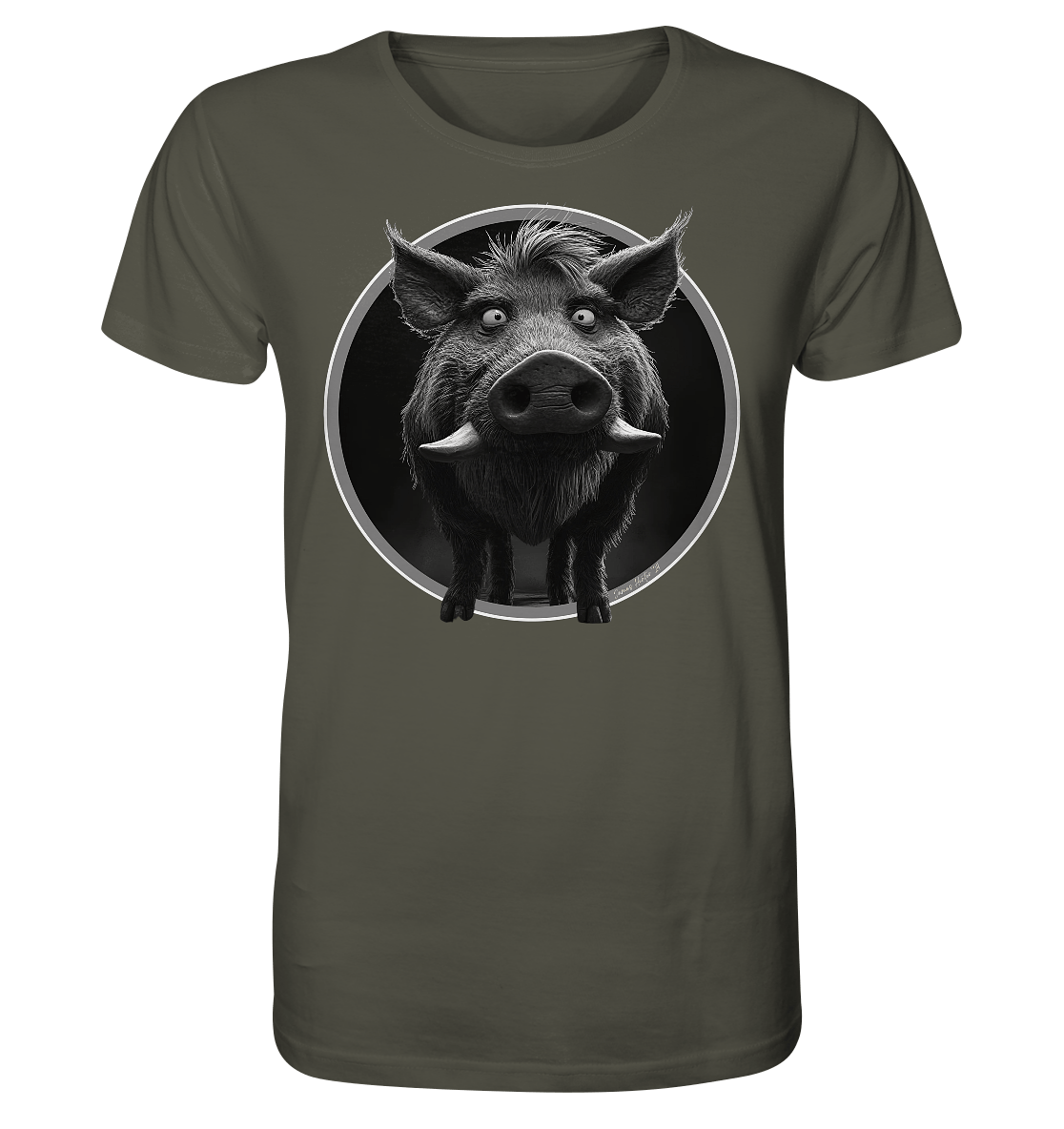 Caricature de sanglier - T-shirt bio