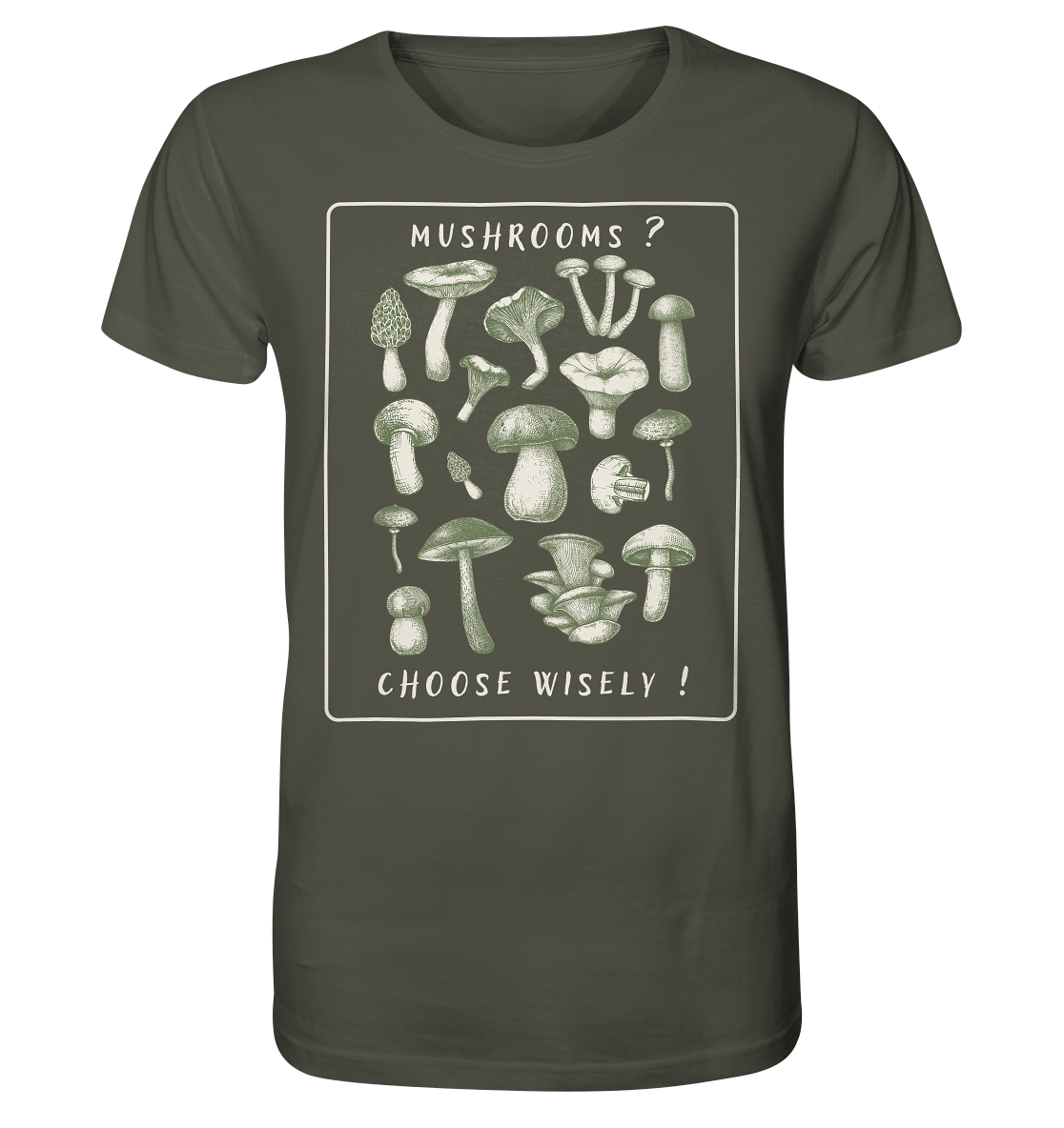 Mushrooms ? Choose Wisely! - Organic Shirt
