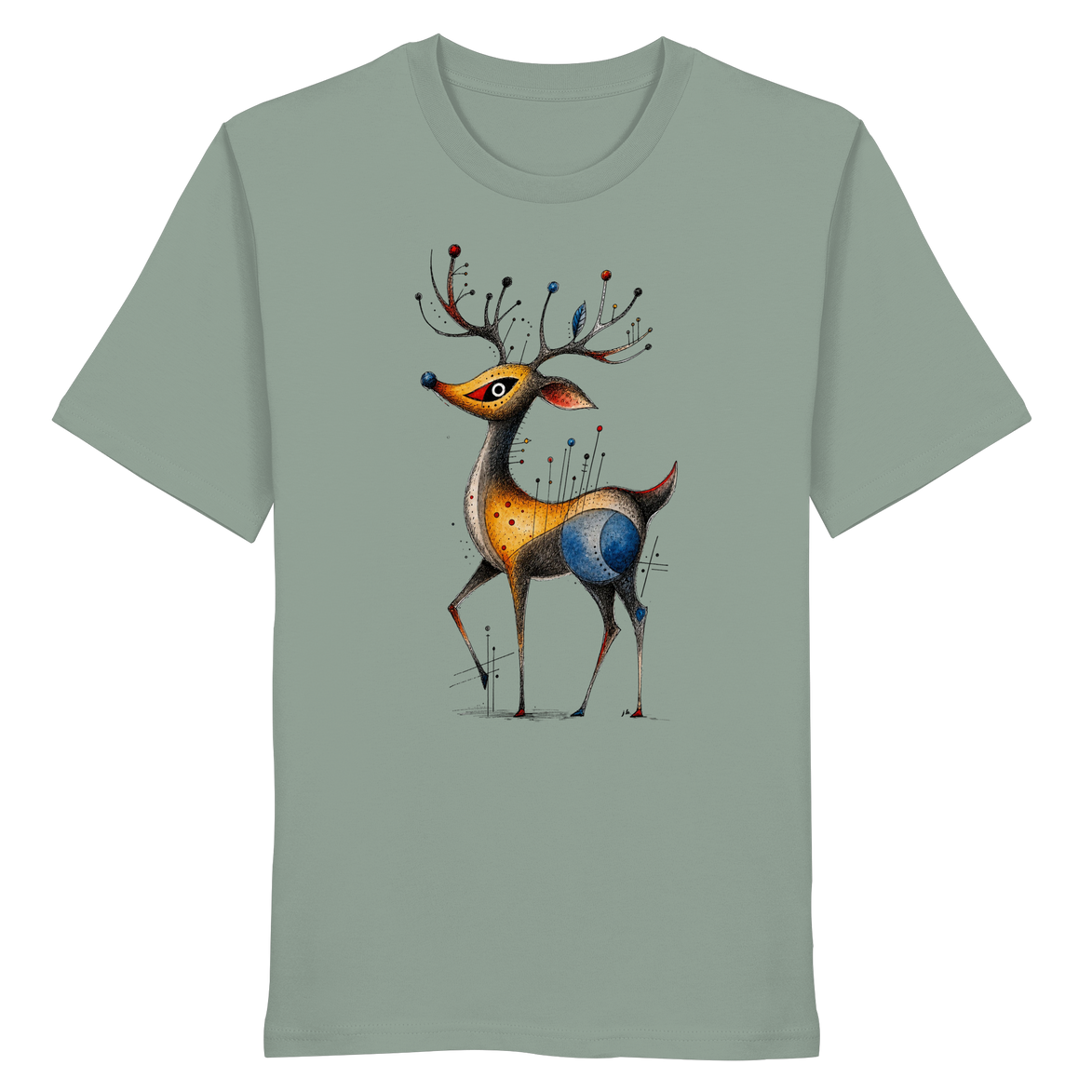 Surreal Stag — Art Collection Organic T-Shirt No. 11