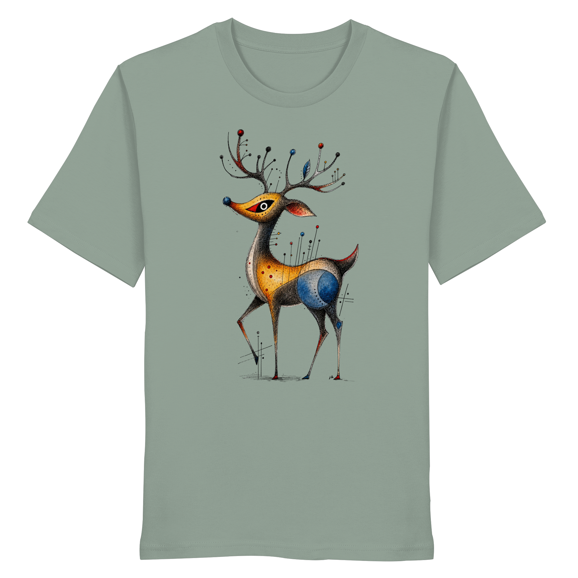 Surreal Stag — Art Collection Organic T-Shirt No. 11