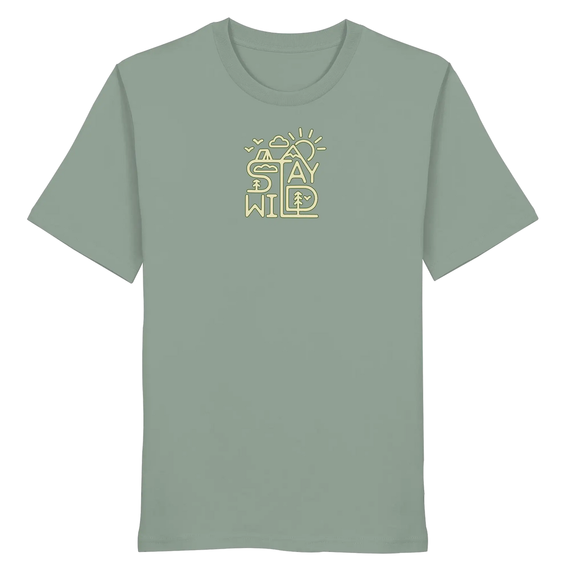 Stay Wild – Mountains, Forest & Sun - Organic Shirt