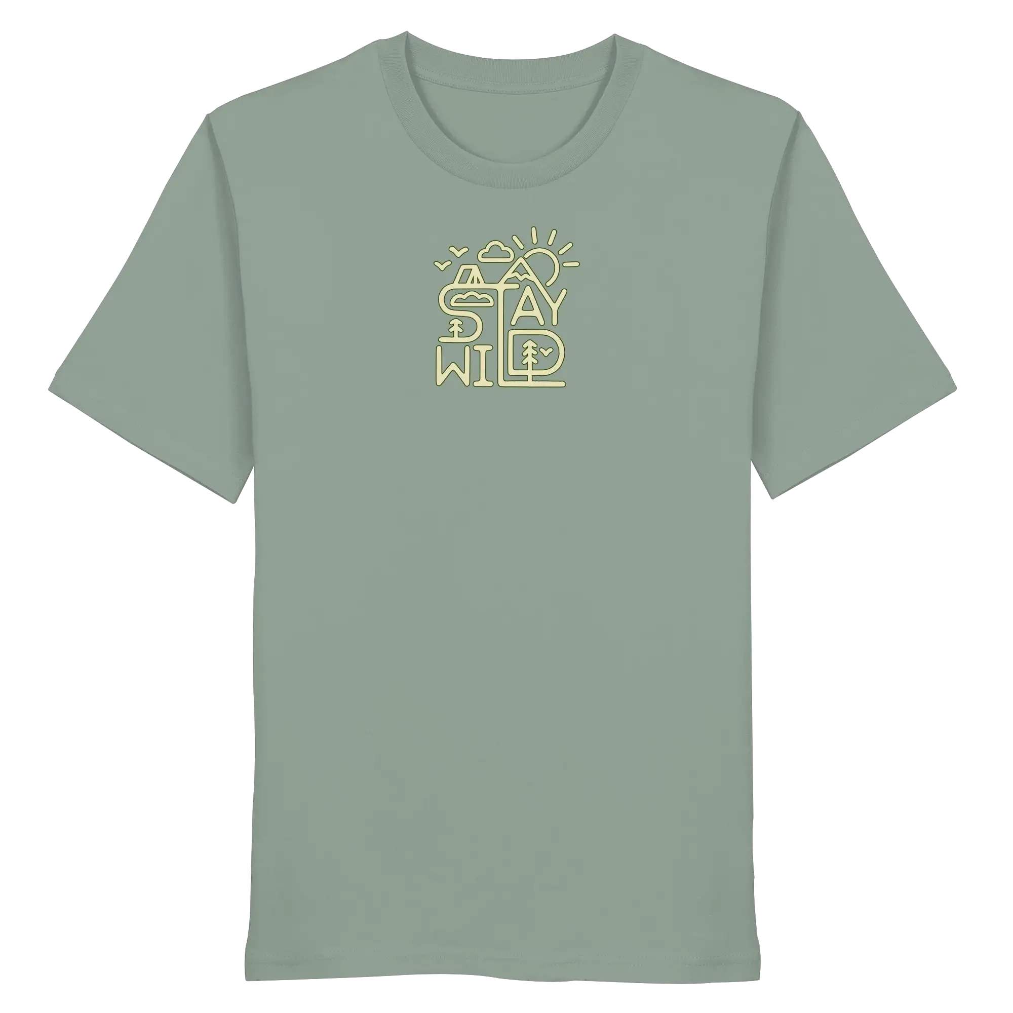 Stay Wild – Mountains, Forest & Sun - Organic Shirt