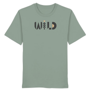 Wild Outdoor Apparel – Retro Pine & Rising Sun Print - Organic Shirt