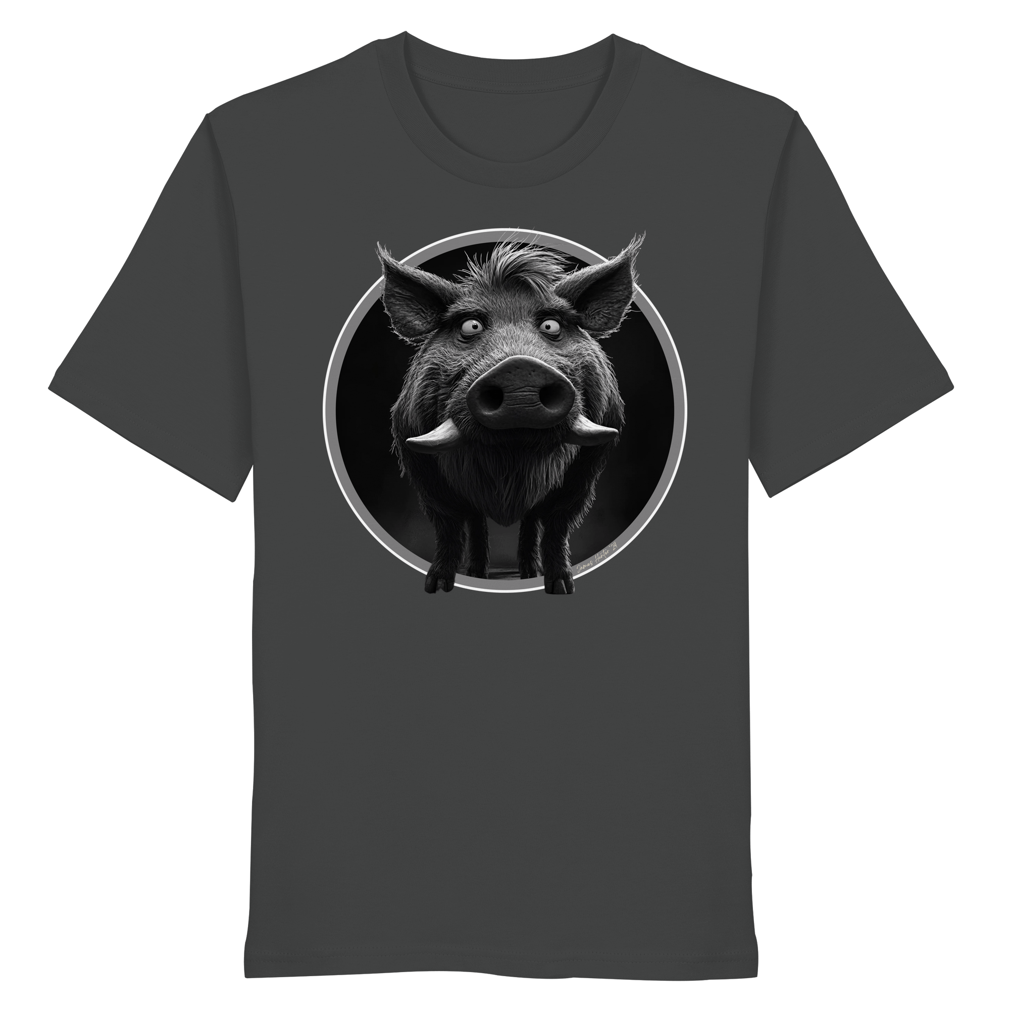 Caricature de sanglier - T-shirt bio