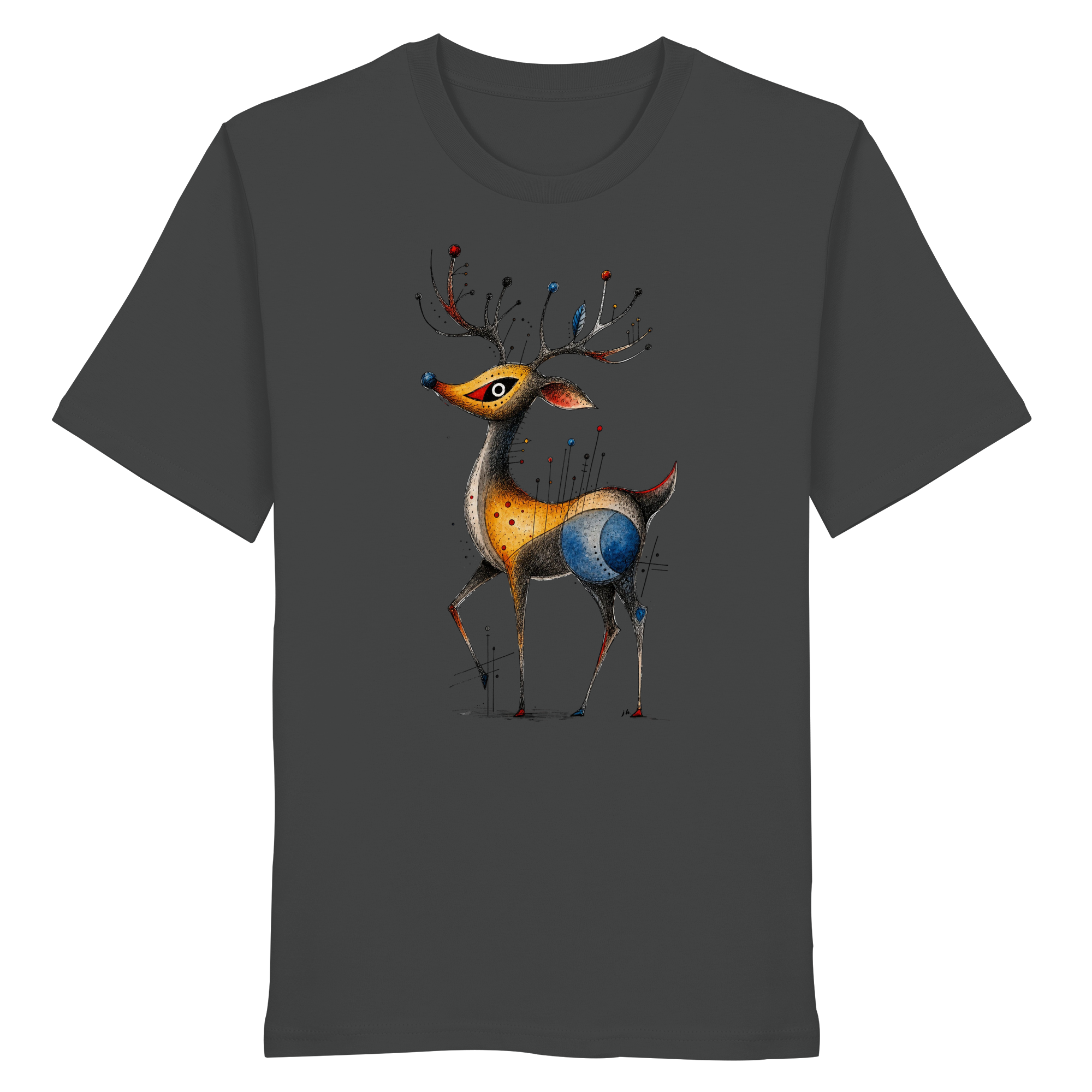 Surreal Stag — Art Collection Organic T-Shirt No. 11