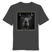 Funny Deer Hunting Apparel – Grumpy Stag Caricature - Organic Shirt