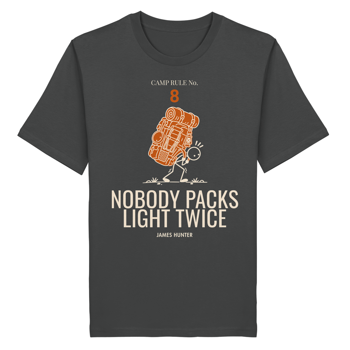 Rule 08 — Nobody Packs Light Twice - Organic Shirt