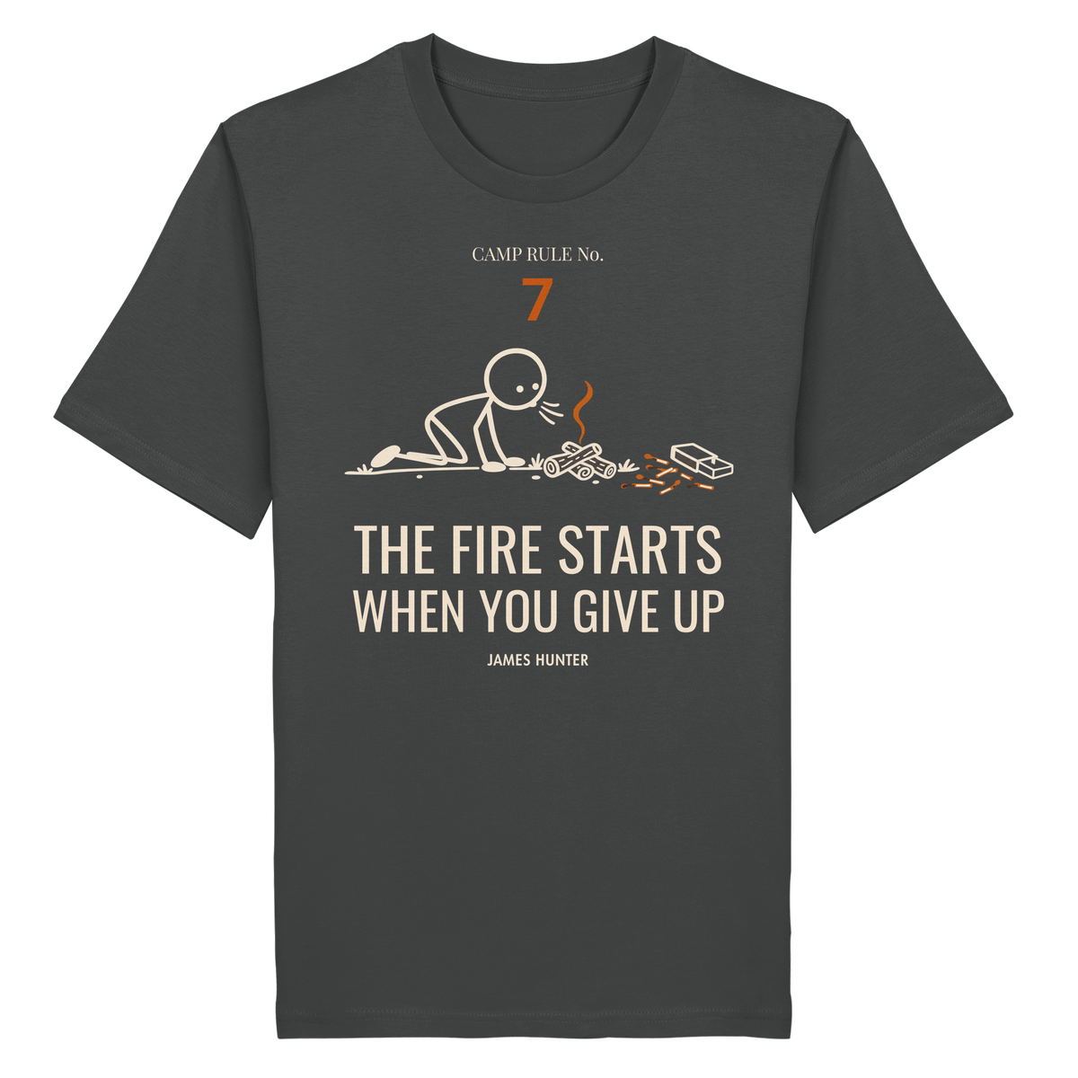 Rule 07 — The Fire Starts When You Give Up - Organic Shirt