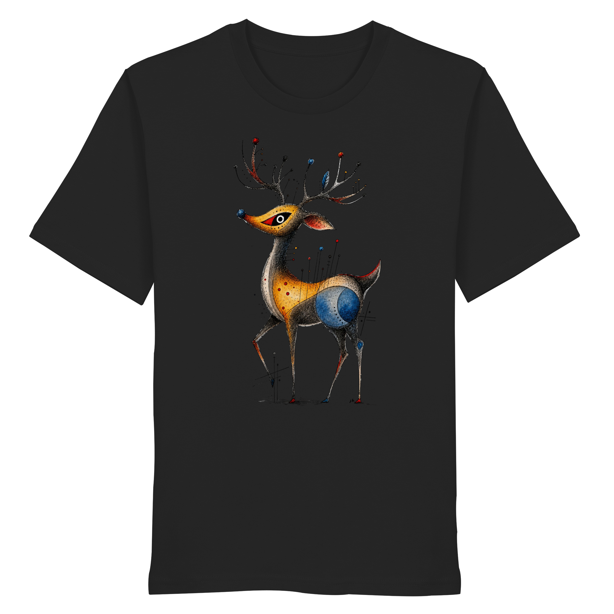 Surreal Stag — Art Collection Organic T-Shirt No. 11