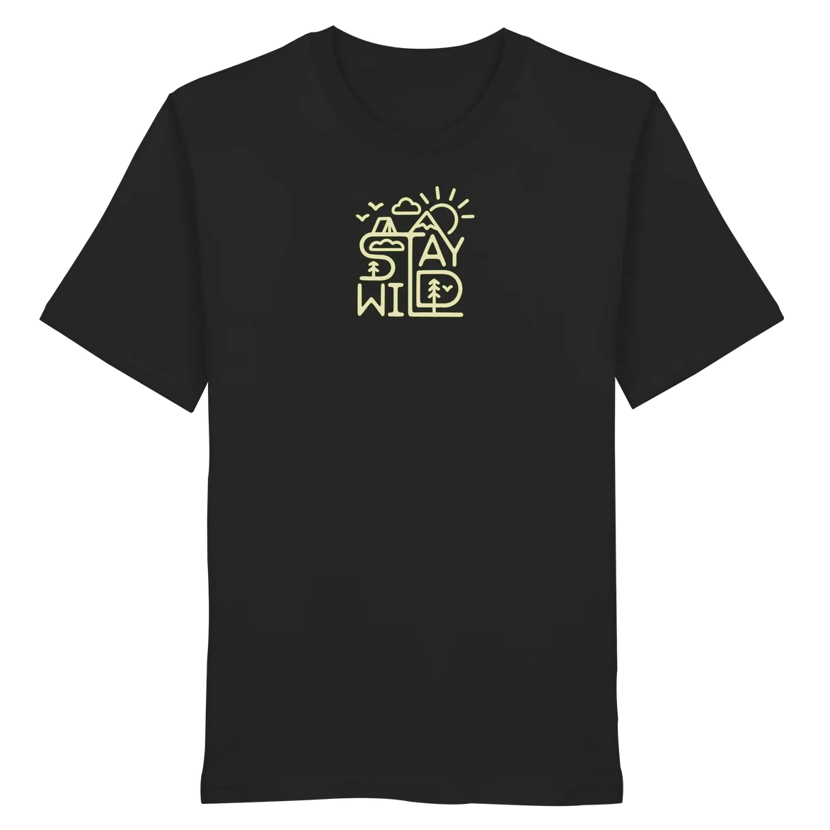 Stay Wild – Mountains, Forest & Sun - Organic Shirt