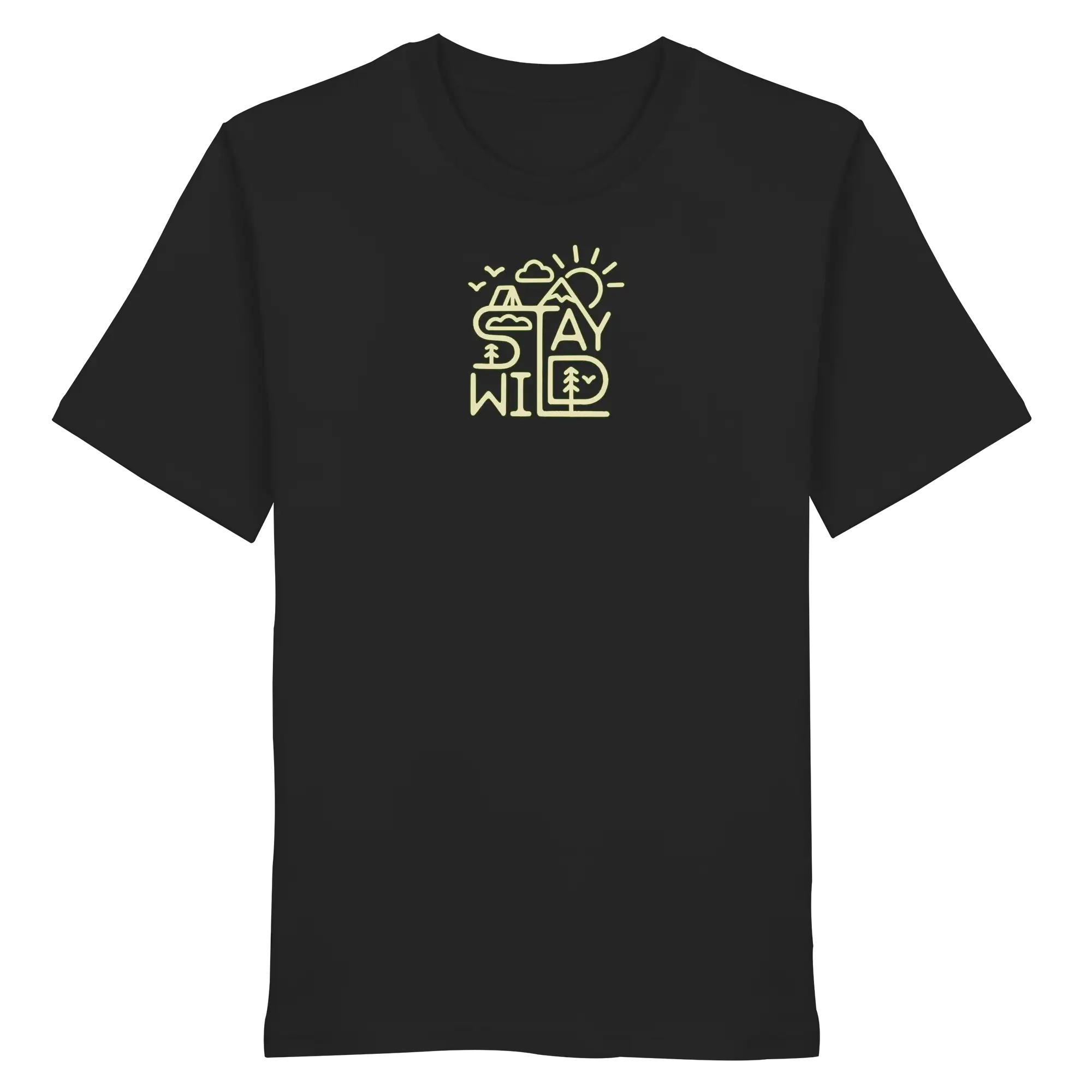 Stay Wild – Mountains, Forest & Sun - Organic Shirt