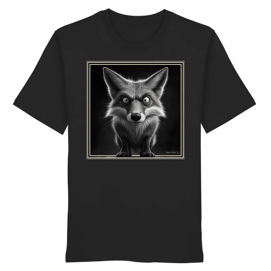 Grumpy Fox Caricature | James Hunter - Organic Shirt
