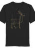 Golden Stag Line Art - Organic Shirt