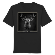 Funny Deer Hunting Apparel – Grumpy Stag Caricature - Organic Shirt