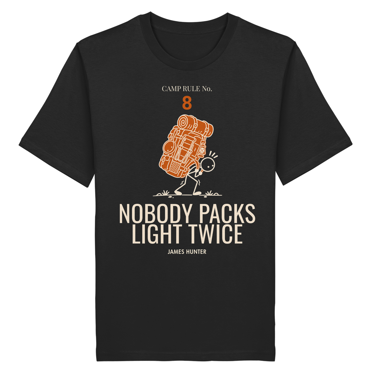 Rule 08 — Nobody Packs Light Twice - Organic Shirt