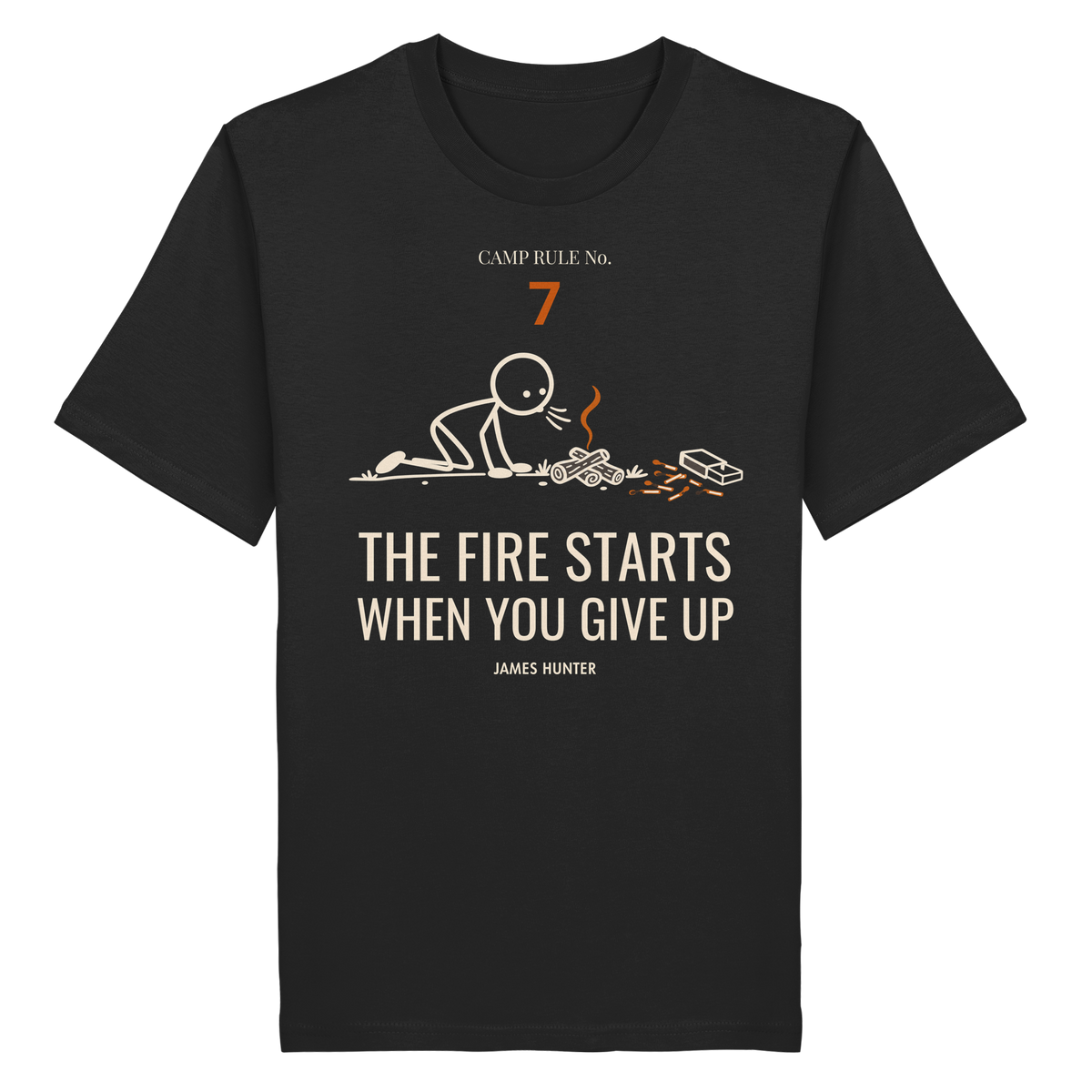 Rule 07 — The Fire Starts When You Give Up - Organic Shirt