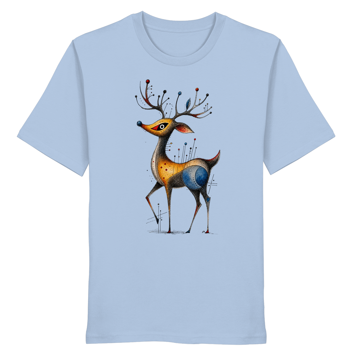 Surreal Stag — Art Collection Organic T-Shirt No. 11