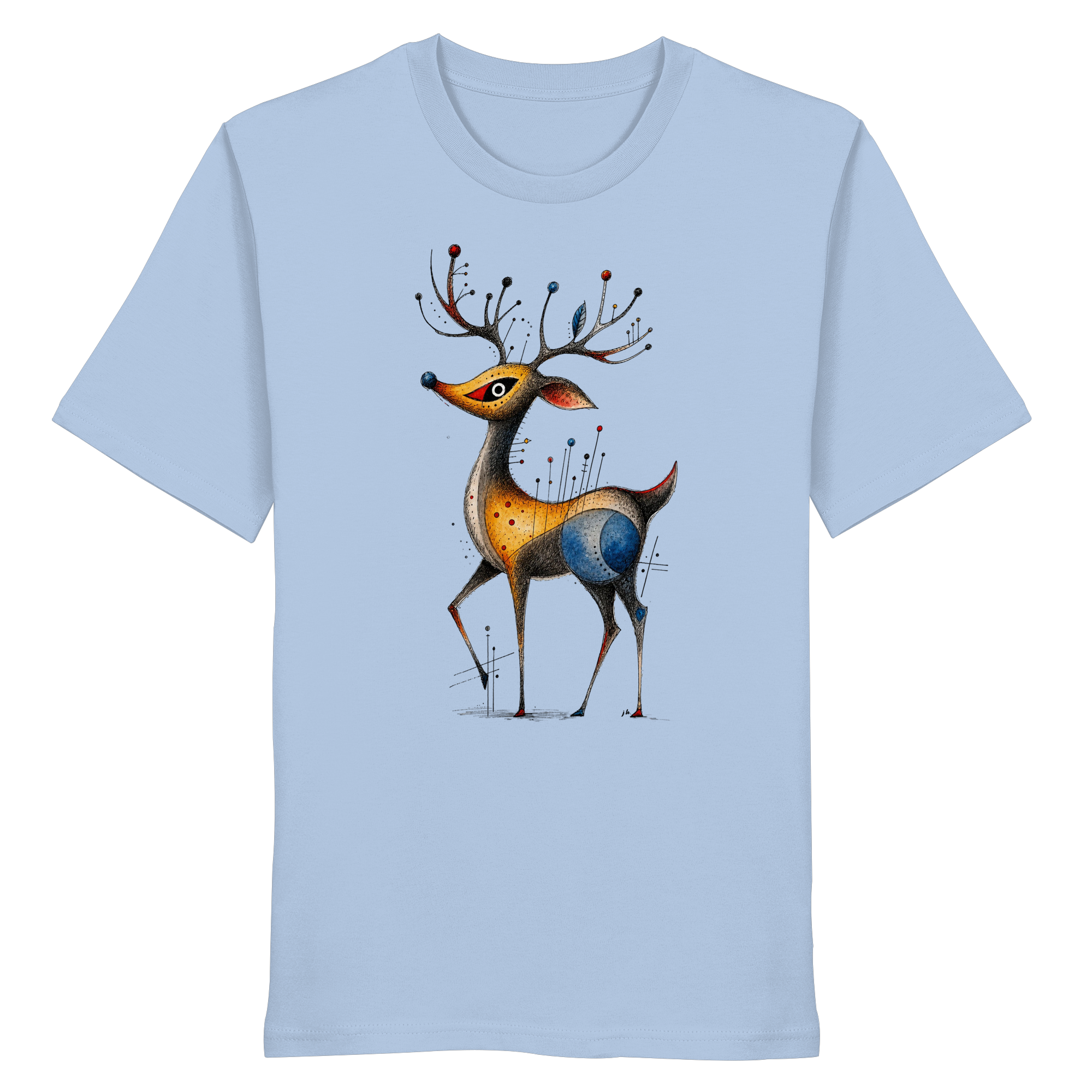 Surreal Stag — Art Collection Organic T-Shirt No. 11