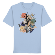 Stag Portrait Collage - Organic Shirt