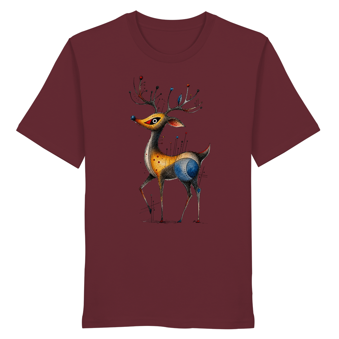 Surreal Stag — Art Collection Organic T-Shirt No. 11