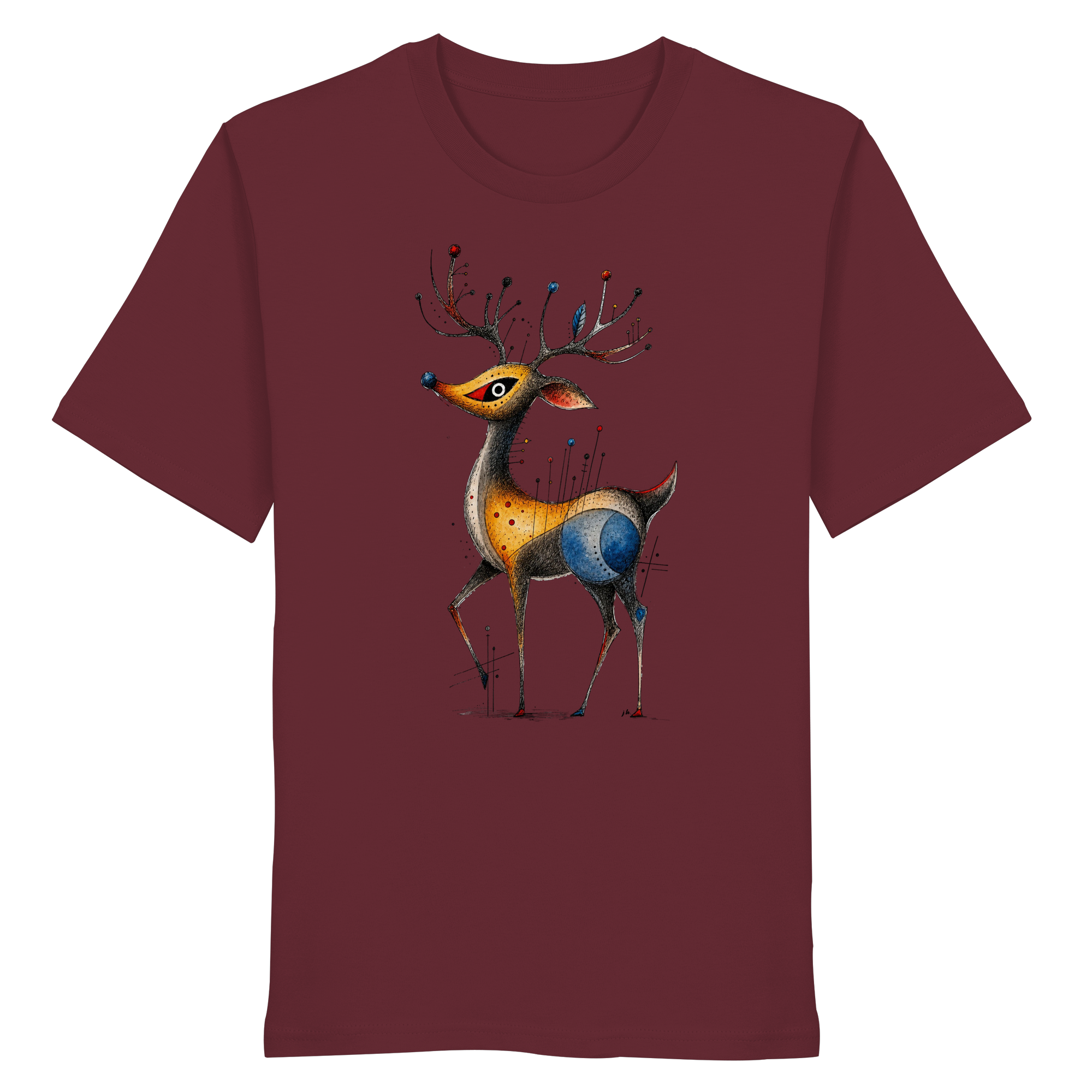 Surreal Stag — Art Collection Organic T-Shirt No. 11