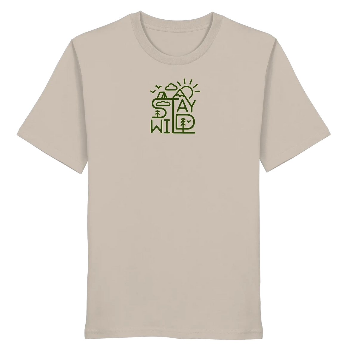 Stay Wild – Mountains, Forest & Sun - Organic Shirt