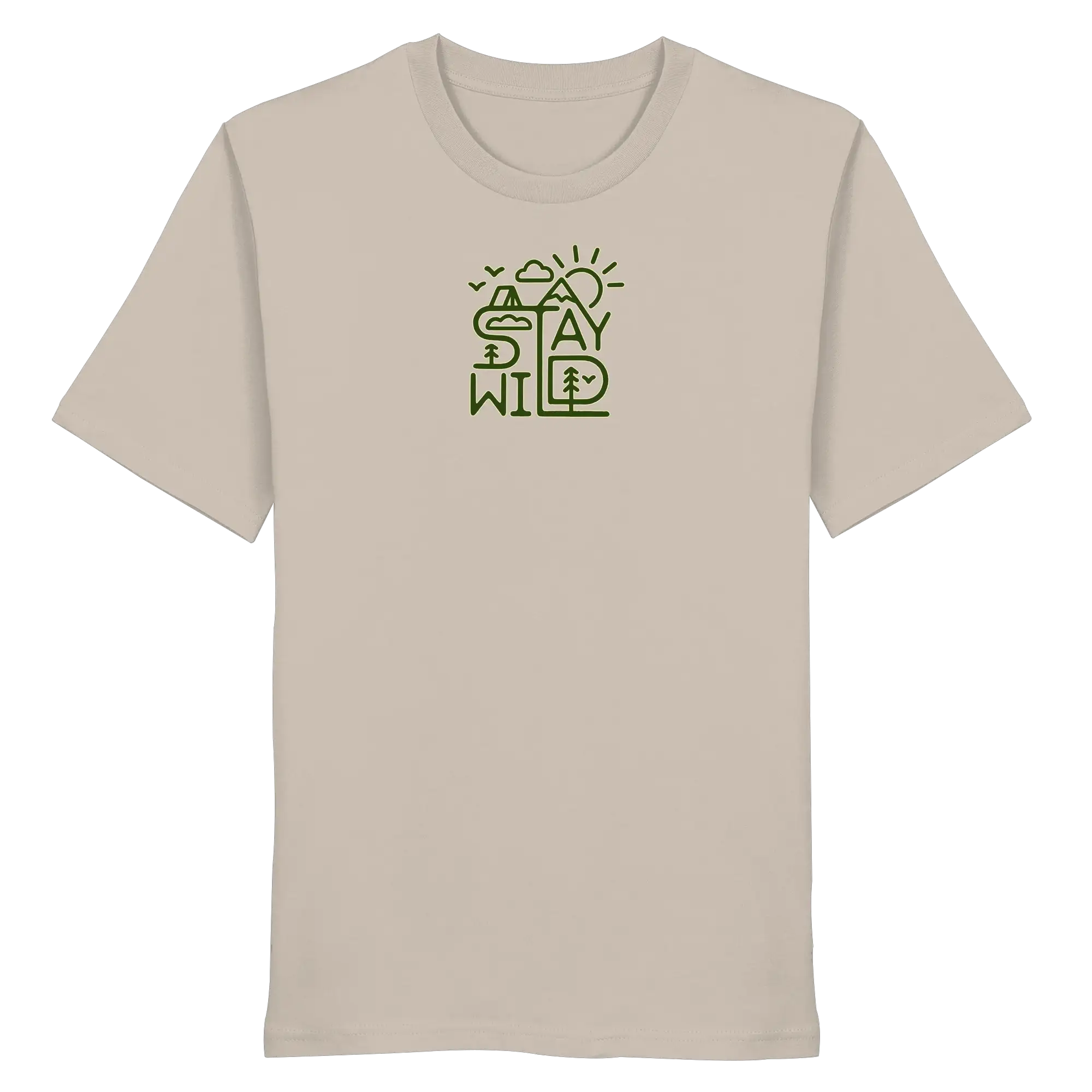 Stay Wild – Mountains, Forest & Sun - Organic Shirt