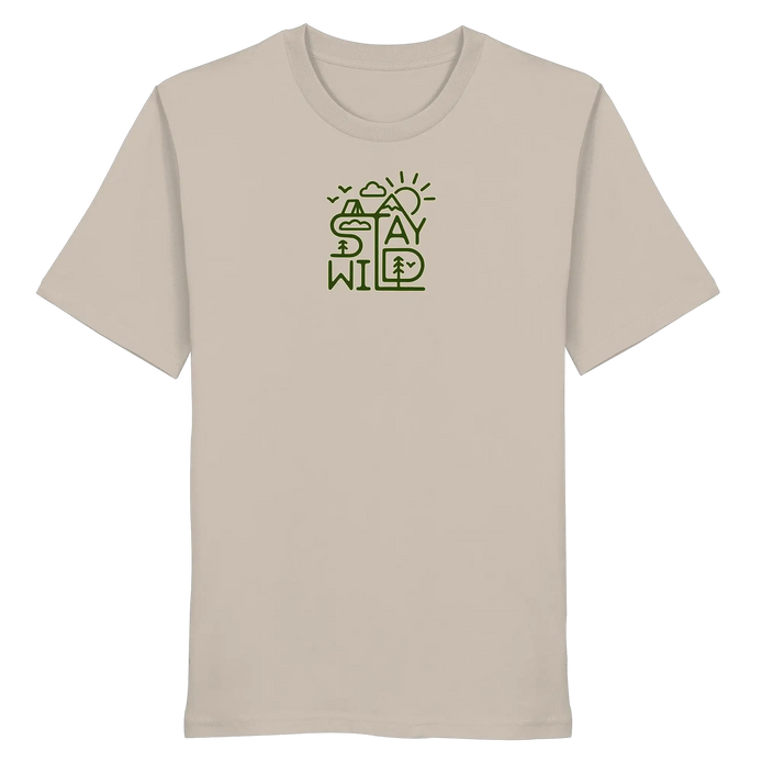 Stay Wild – Mountains, Forest & Sun - Organic Shirt