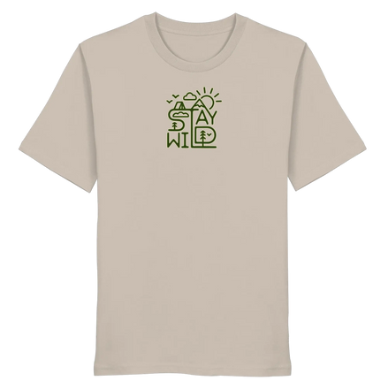 Bleib Wild – Berge, Wald & Sonne - Bio-Shirt