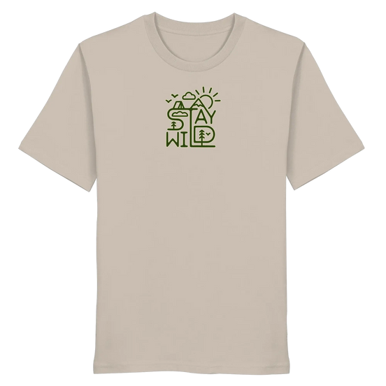 Stay Wild – Mountains, Forest & Sun - Organic Shirt