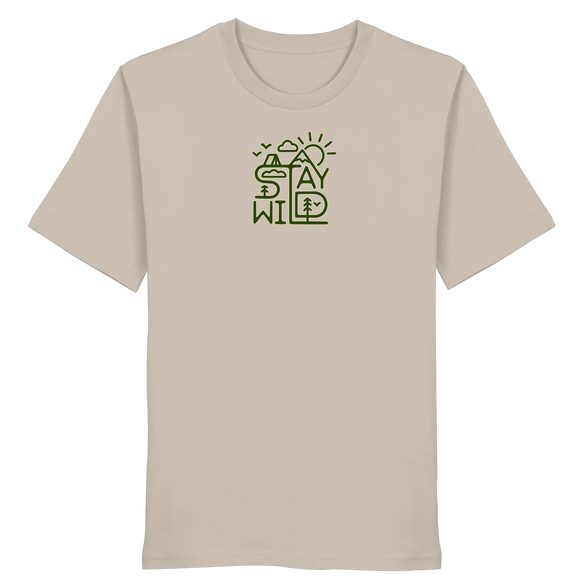 Stay Wild – Mountains, Forest & Sun - Organic Shirt