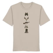 Deer Skull, Rifle & High Seat - Organic Shirt