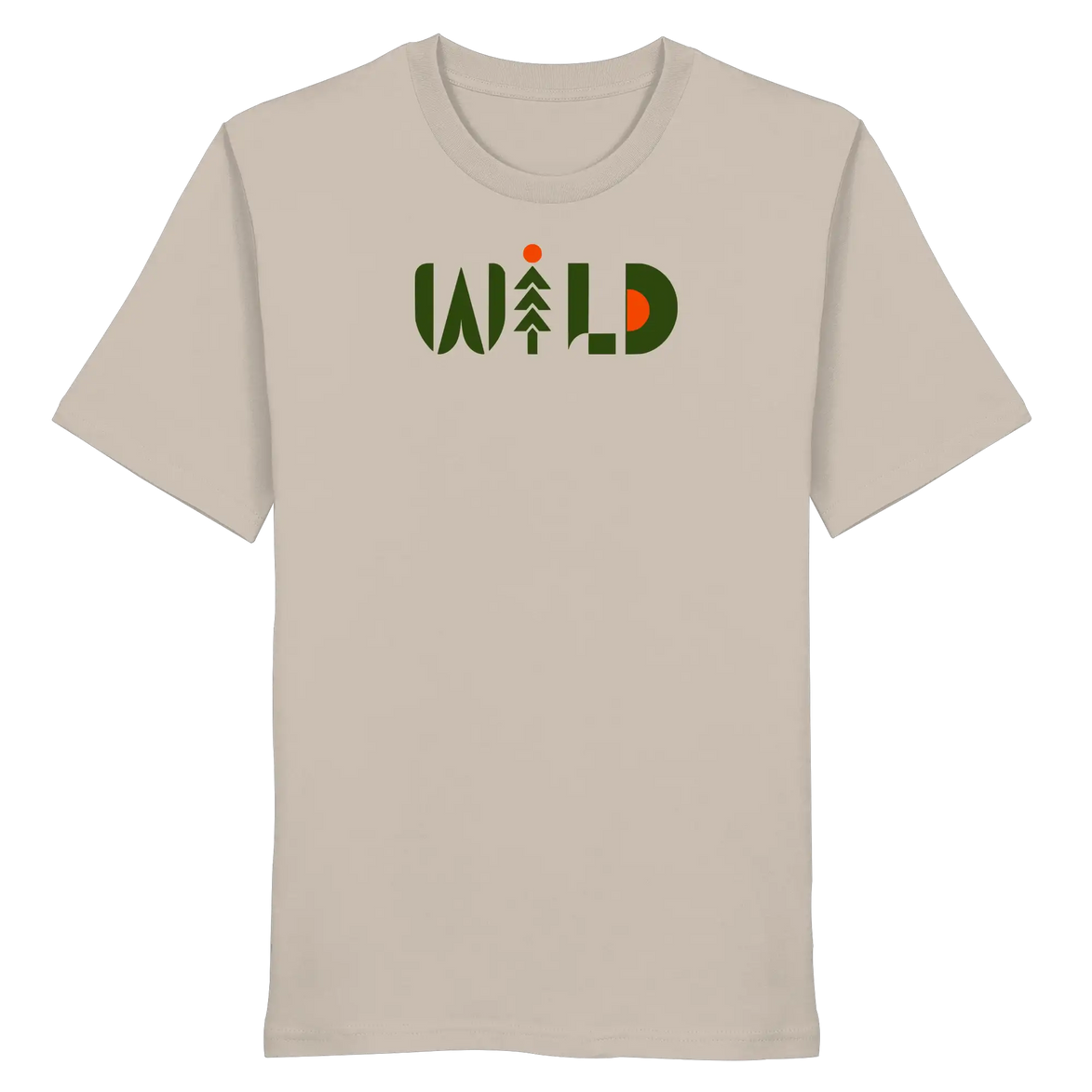 Wild Outdoor Apparel – Retro Pine & Rising Sun Print - Organic Shirt
