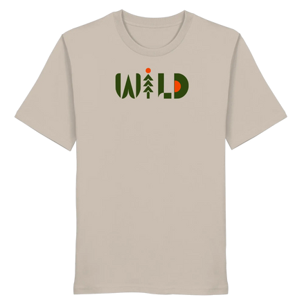 Wild Outdoor Apparel – Retro Pine & Rising Sun Print - Organic Shirt