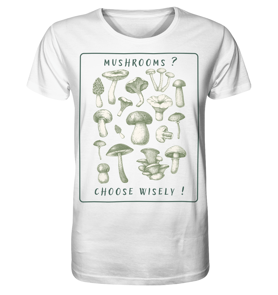 Mushrooms ? Choose Wisely! - Organic Shirt